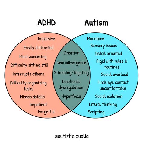 Adhd And Autism Venn Diagram