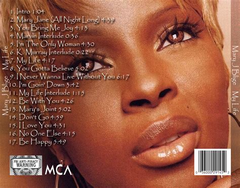 Graphic Design I: Mary J Blige- My Life CD cover