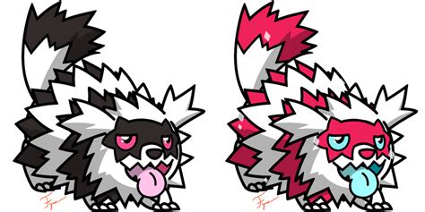 Pokemon #263 - Zigzagoon - Galarian Form by Fyreglyphs on DeviantArt