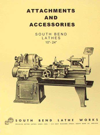 SOUTH BEND 9"-24" Revised Early Vintage Lathes Parts Manual 1906-39 ...