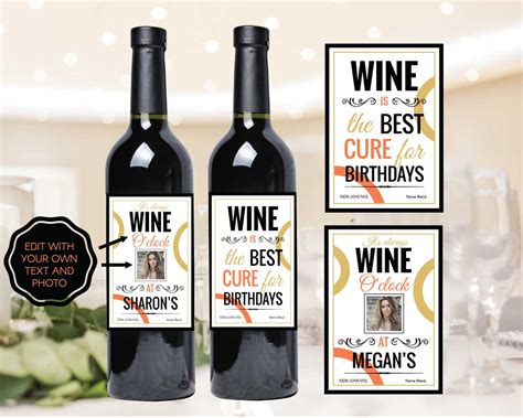 30th Birthday Wine Labels | Uniquely Designed & Easily Personalized – Funtastic Idea