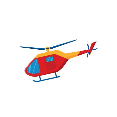 Helicopter. Rescue service. Vector cartoon illustration 7579296 Vector ...