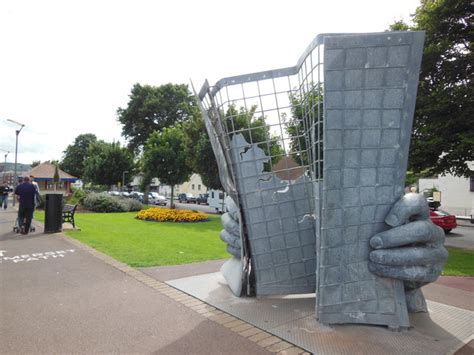 A sculpture honouring map-reading © HelenK :: Geograph Britain and Ireland