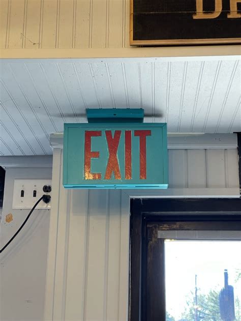 This Blue Exit Sign : r/mildlyinteresting