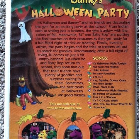 barney’s halloween party | Other | Classic Collection Barney Halloween ...