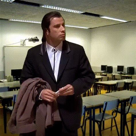 John Travolta Pulp Fiction Meme Gif