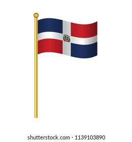 Illustration Dominican Republic Flag Template Stock Vector (Royalty Free) 2222656357 | Shutterstock