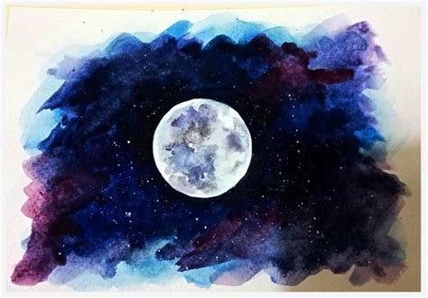 Easy Moon Painting Images