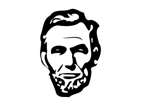 Lincoln Head Svg Abraham Silhouette Cutting File Clipart SVG - Etsy