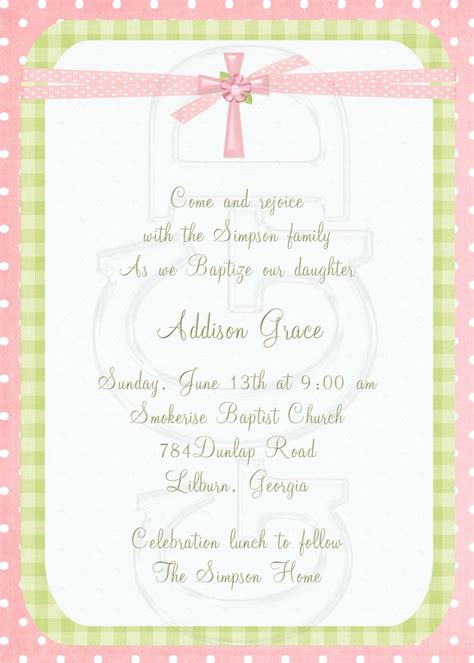 Spanish Baptism Invitation Wording Samples | wmmfitness.com