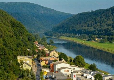 Elbe River Valley, Germany Valley, Germany, River, Landscape, Outdoor, Outdoors, Scenery ...