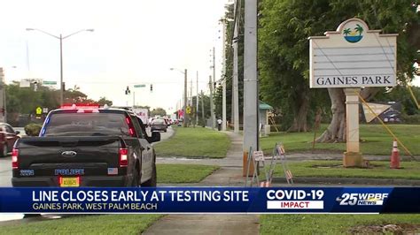 West Palm Beach: COVID-19 testing site at capacity