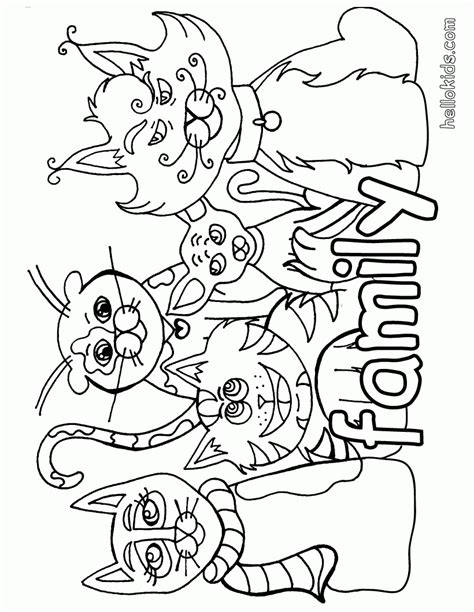 Free Animal Family Coloring Page, Download Free Animal Family Coloring ...