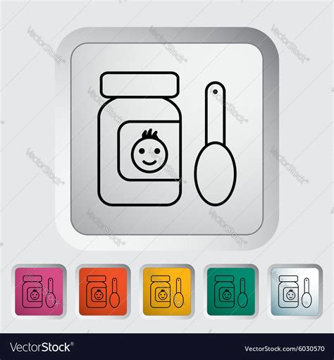 Baby food Royalty Free Vector Image - VectorStock