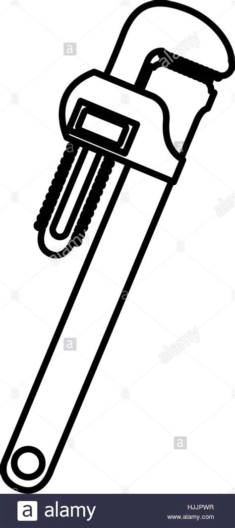 Pipe Wrench Silhouette at GetDrawings | Free download