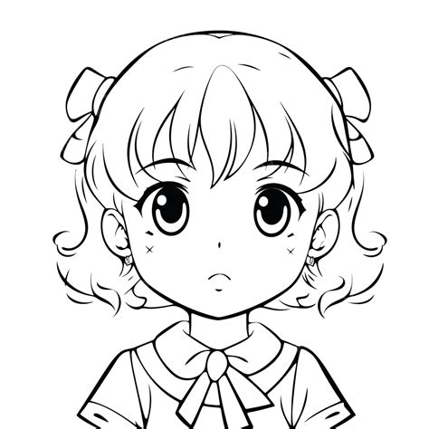 Anime Girl Drawing Template
