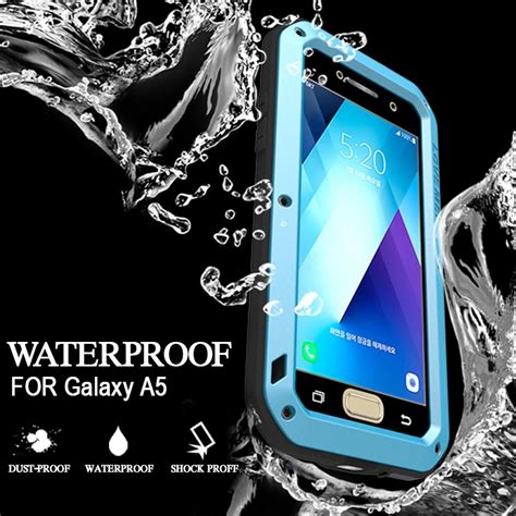 Waterproof Case for Samsung Galaxy A5 2017 Cases Metal Shockproof Aluminum Back Cover for ...