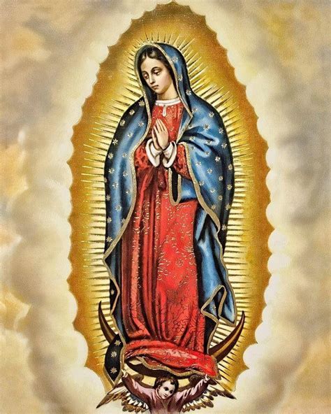 Ladda ner Virgende Guadalupe Guldigt Ljus Wallpaper | Wallpapers.com