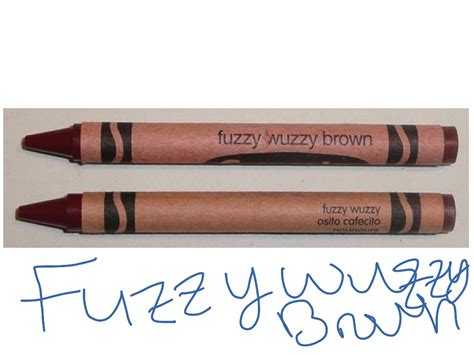 Fuzzy Wuzzy Brown Crayola Crayon | Art | ShowMe