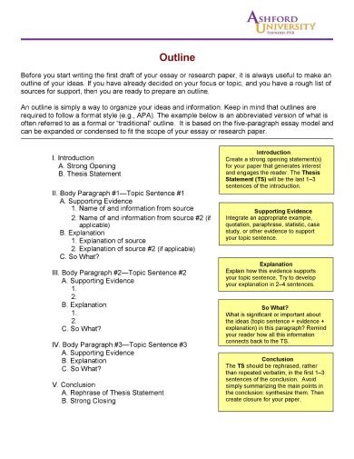 Research Paper Outline - 19+ Examples, Format, PDF