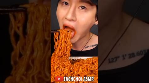 Zach Choi ASMR Eating 4X SPICY MALA FIRE NOODLE | CHALLENGE MUKBANG ...