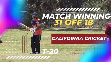 Match WINNING Innings! Cricket in California - YouTube