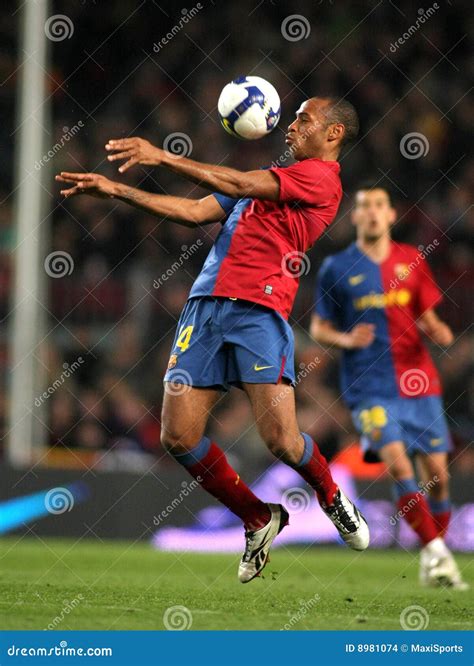 Thierry Henry FC Barcelona Disappointment Editorial Image ...