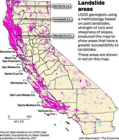 Landslide danger in Bay Area high, new map reveals - SFGate