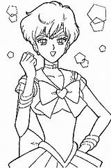 SAILOR SATURN COLORING PAGE  Coloring Home sketch template