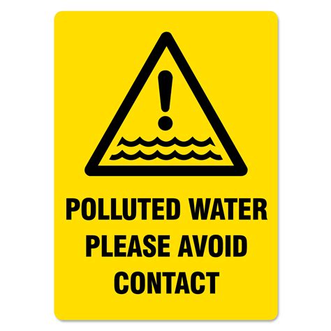 Polluted Water Please Avoid Contact Sign - The Signmaker