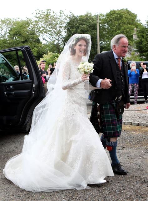 See Rose Leslie's Stunning Lace Wedding Gown - Rose Leslie Wedding Dress Pictures