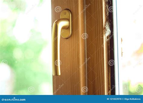 Handles for windows stock photo. Image of frame, front - 121023970