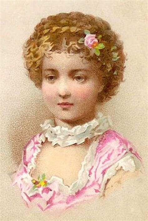 Antique Images: Free Fashion Clip Art: 3 Antique Women's Hair Fashion 1870's Victorian Scrapbook ...