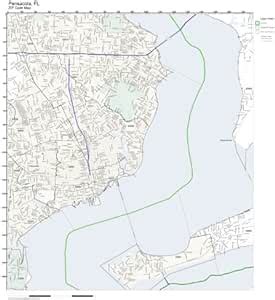 ZIP Code Wall Map of Pensacola, FL ZIP Code Map Not Laminated : Amazon ...