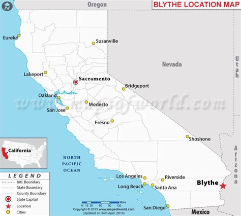 Blythe California Map | secretmuseum