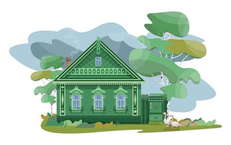 Village House Vector Art, Icons, and Graphics for Free Download