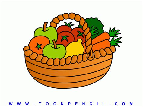 Vegetable Basket Sketch at PaintingValley.com | Explore collection of Vegetable Basket Sketch