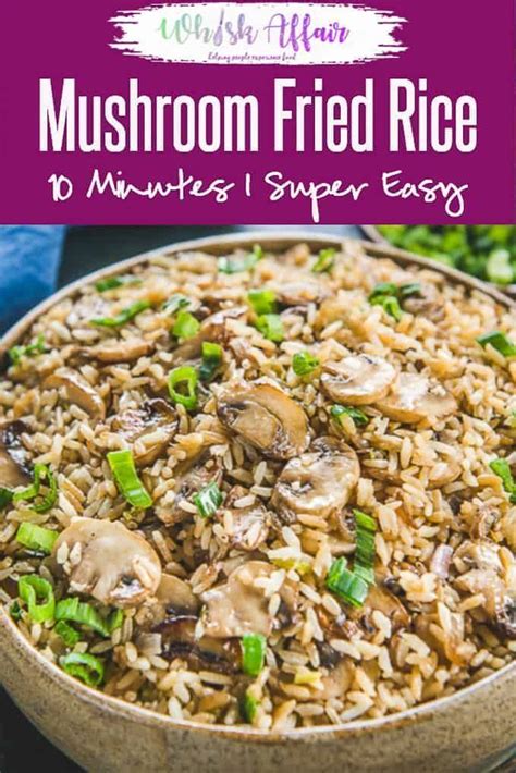 Mushroom Fried Rice | Recipe | Mushroom fried rice, Vegetarian chinese ...