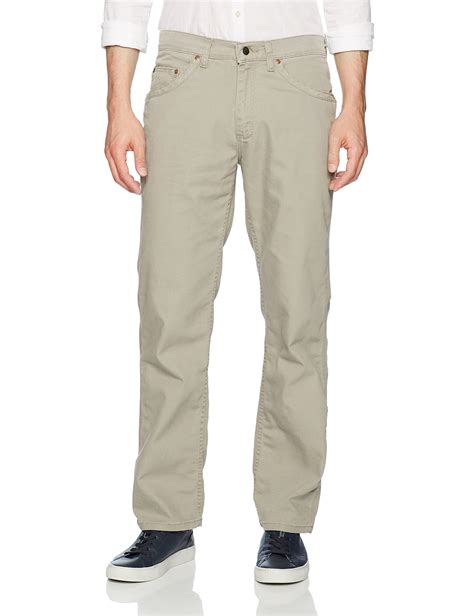 Lee - Mens Khaki 29X30 Relaxed-Fit Straight Leg Stretch Jeans 29 - Walmart.com - Walmart.com