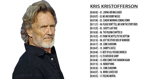 Kris Kristofferson Greatest Hits || Kris Kristofferson Collection - YouTube