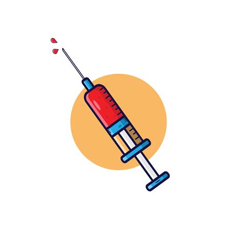 Syringe cartoon vector illustration . 10183876 Vector Art at Vecteezy