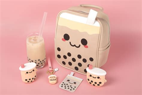 Adorable boba milk tea keyring – Artofit