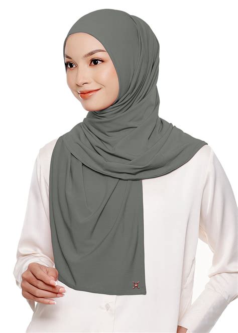 Hannah Instant Hijab - Stone – Hameeda Official