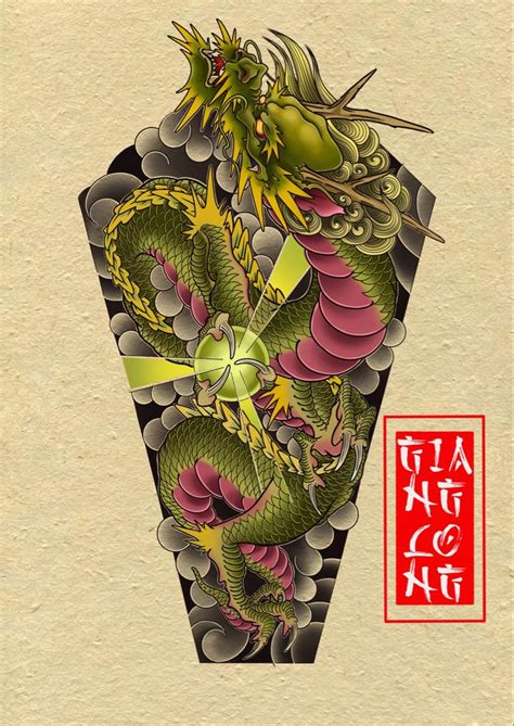 Japanese Dragon Tattoo Dragon Head Tattoo, Dragon Tattoo Designs, Tattoo Sleeve Designs, Sleeve ...