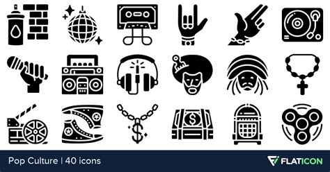 40 free vector icons of Pop Culture designed by Smashicons | Pop culture, Vector icons, Icon