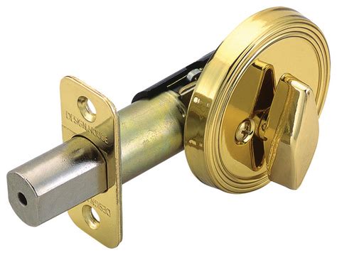 Deadbolt Single Sided Polished Brass - Traditional - Door Locks - by Design House