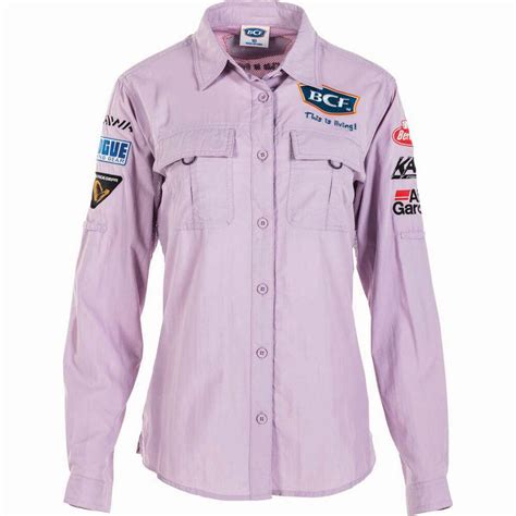 BCF Women's Long Sleeve Fishing Shirt Orchid / Purple 8 | BCF