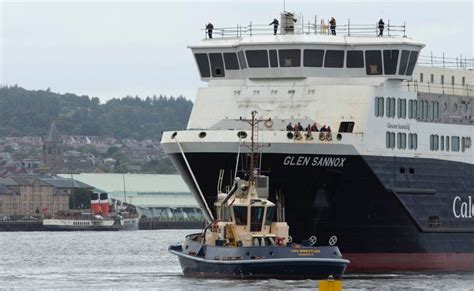 Troubled Ferguson ferry Glen Sannox enters dry dock - BBC News