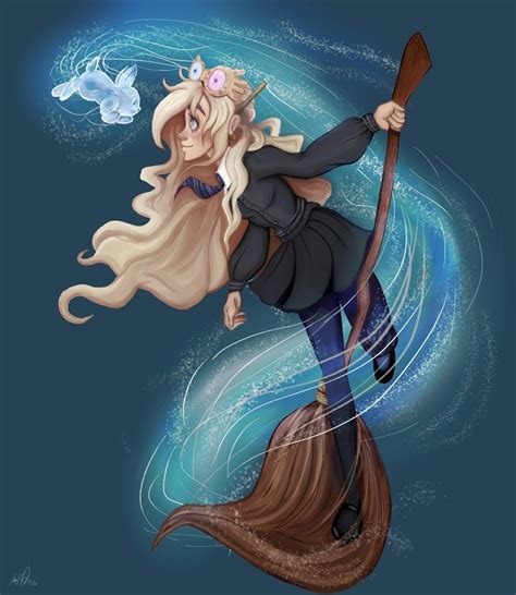 Luna Lovegood and her Patronus , an art print by Kayleigh Walker - INPRNT