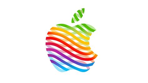 New Apple logo revives iconic colours for major store launch | Creative ...